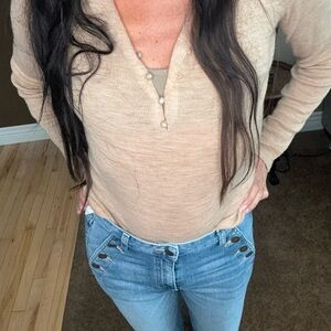 High waisted skinny jeans